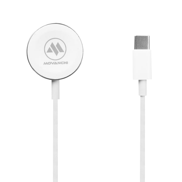 Movanchi I Watch APPLE watch magnetic  Charging cable to USB - C (MH 22)white